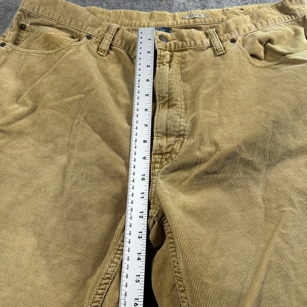 Polo Ralph Lauren Corduroy‎ Pants Mens 42x30 Tan Straight Leg 5-Pocket